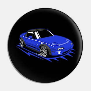 Blue miata classic Pin