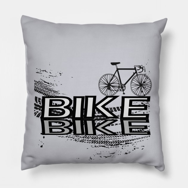 BIKE Pillow by vintagejoa