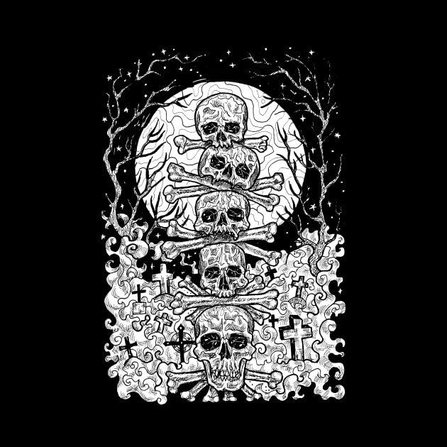 Graveyard Skulls Design (13) by Mystic Arts