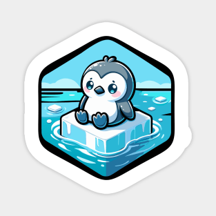 Melting Penguin Magnet