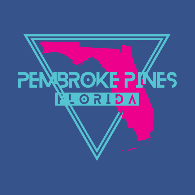 Discover Pembroke Pines Florida Retro Triangle FL - Pembroke Pines - T-Shirt