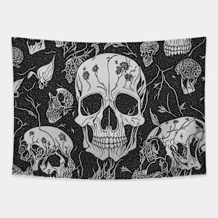 Skulls Pattern Tapestry