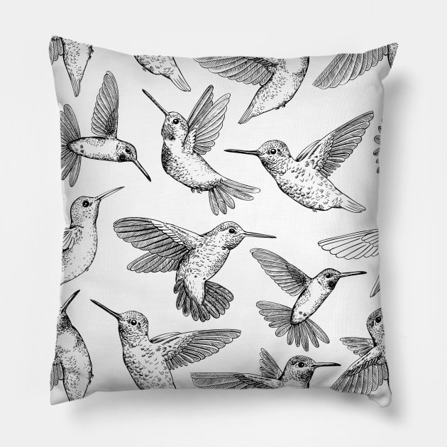 Hummingbirds Pillow by katerinamk