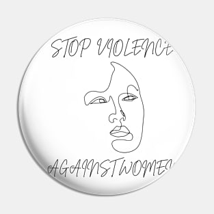 Stop Violence Against Women Pin