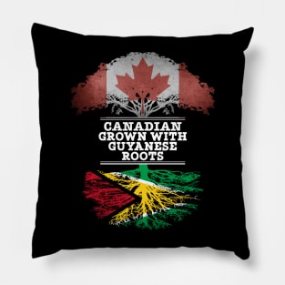 Canadian Grown With Guyanese Roots - Gift for Guyanese With Roots From Guyana Pillow