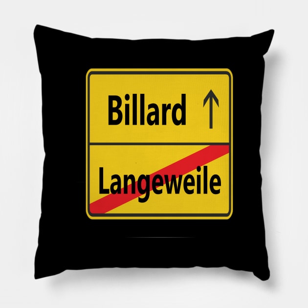 Langeweile? Billard Pillow by NT85