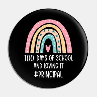 100 Days Of School Principal, 100th Day of School Shirt,100 Days of School,Principal Shirt,Principal T-Shirt Principal Gift, Proud Principal Pin