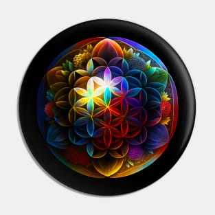 AI Flower of Life Pin