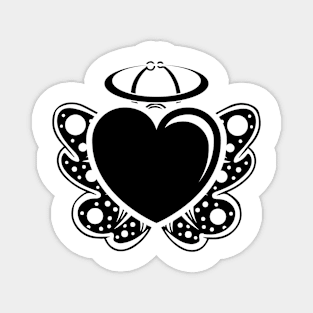 Butterfly Heart Angel v5 Magnet