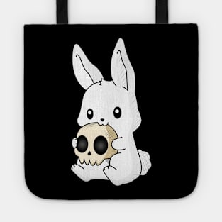 Rabbit eating skull! Tote