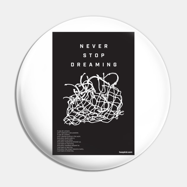 Never Stop Dreaming - Black Pin by TABRON PUBLISHING