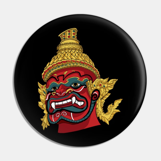 Thai Demon Red Pin by Malchev