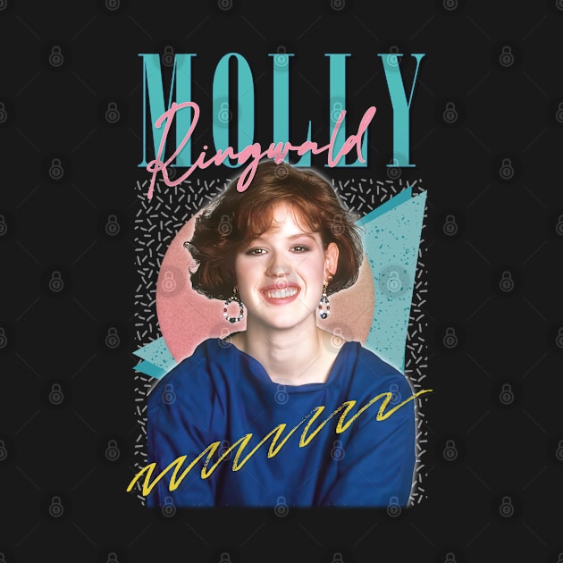 Molly Ringwald - 80s Retro Style Fan Art Design by DankFutura