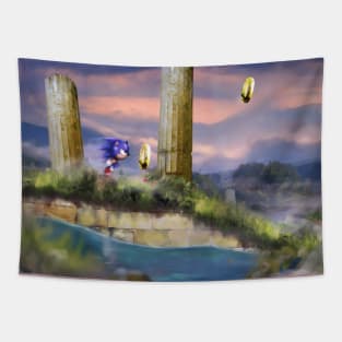 Aquatic Run Tapestry