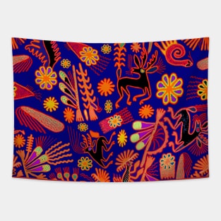 Southwest Huichol Shaman Hunter Tapestry