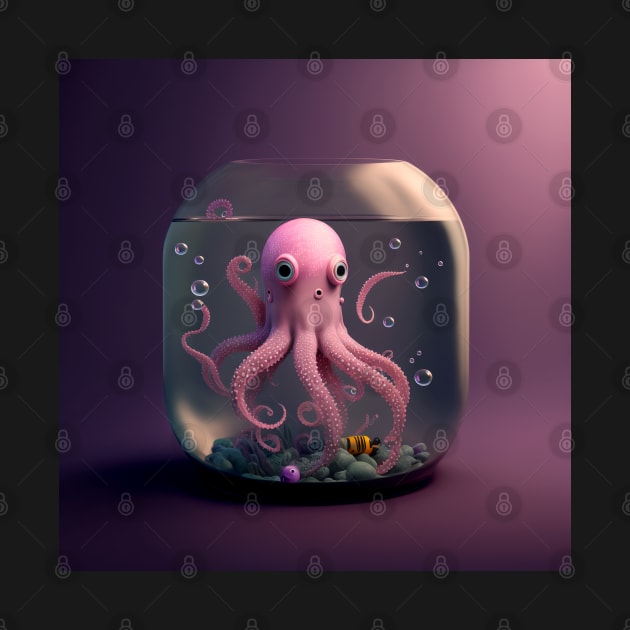 Baby Octopus by Buff Geeks Art