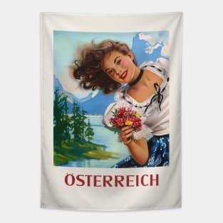 Austria Vintage Poster Tapestry