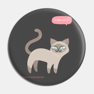 Cat Design- Princess Pin