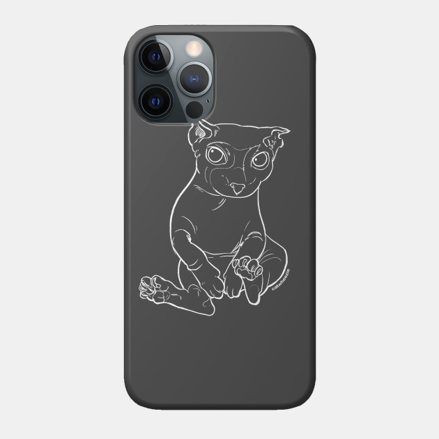 Bingus Cat White Line - Bingus - Phone Case