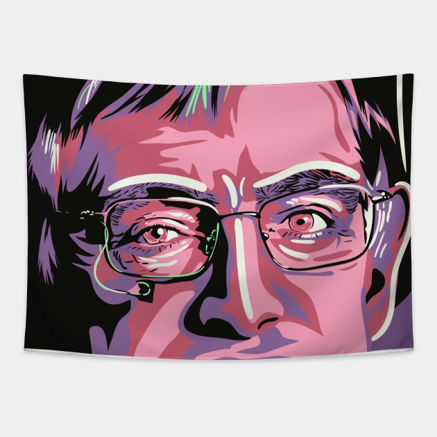 Professor Hawking Tapestry by nicholashugginsdesign