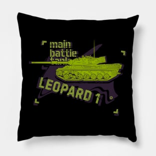 Leopard 1 side view shabby image Pillow