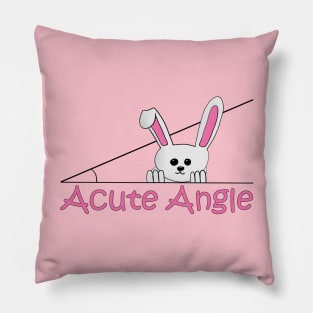 Acute Angle (bunny) Pillow