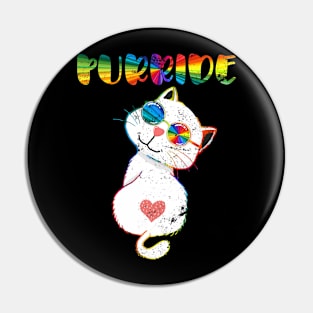 Lgbt Pride Month Purride Cat Lgbt Pin