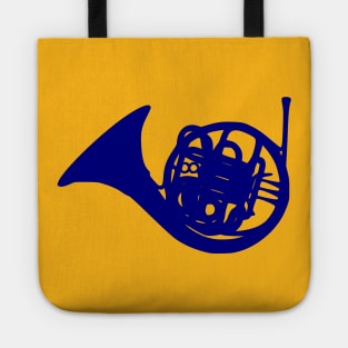 Blue French Horn Tote