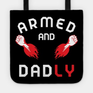 ARMED AND DADLY FUNNY FATHER MMA FIGHTER HOT BOXING HANDS Tote