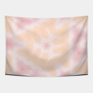 Peach and Rose Kaleidoscope Tapestry