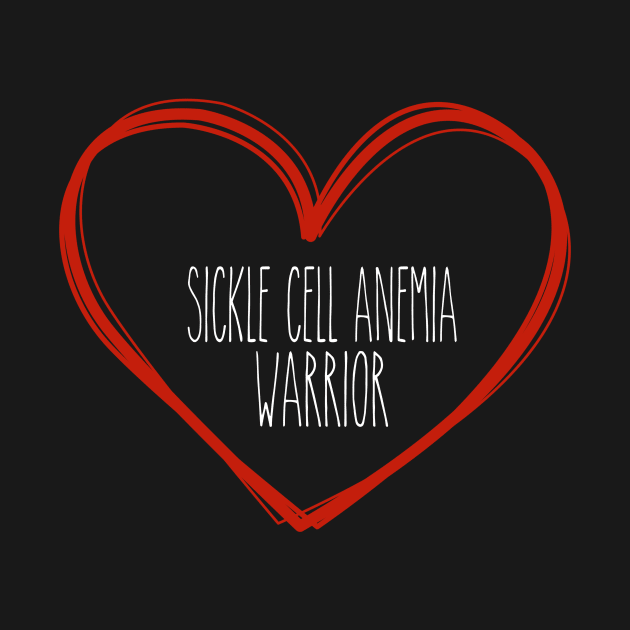 Sickle Cell Anemia Warrior Heart Support by MerchAndrey