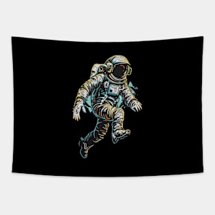 Colorfull Cartoon Astronaut Tapestry