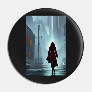 Mysterious woman Pin