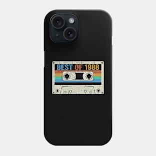 Best Of 1988 36th Birthday Gifts Cassette Tape Vintage Phone Case