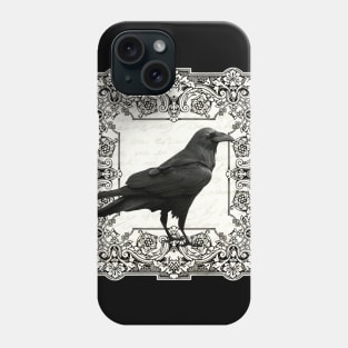 Vintage Halloween raven Phone Case