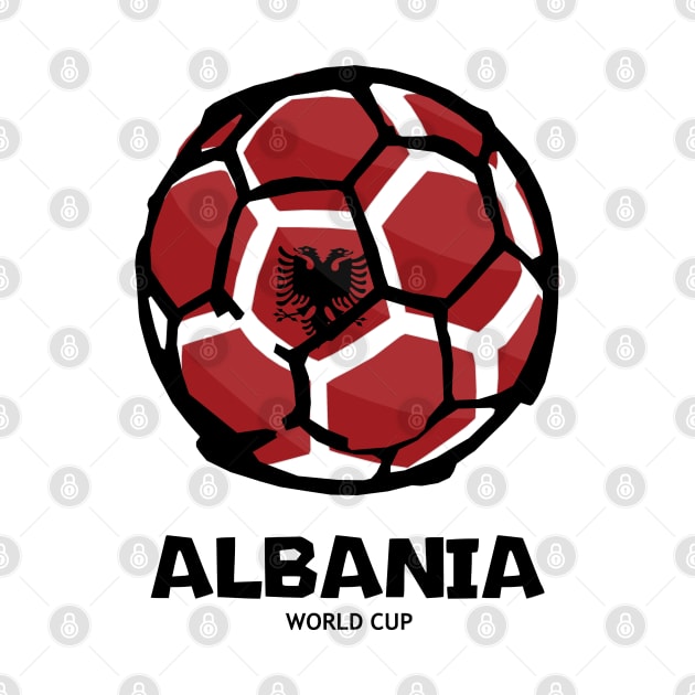 Albania Football Country Flag by KewaleeTee