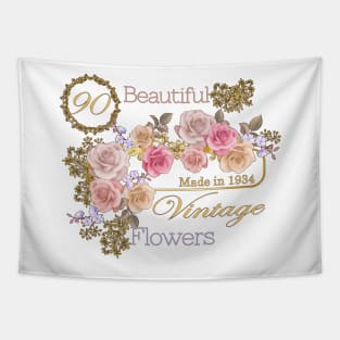 Vintage Roses-A Special 90th Birthday Gift for Her Tapestry