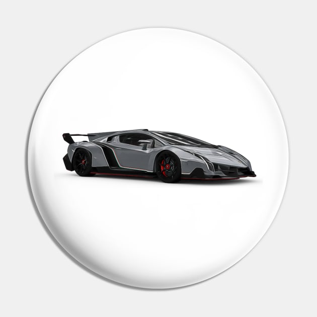 Veneno Cartoon Pin by Auto-Prints