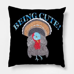 NARRAGANSETT TURKEY BEING CUTE Pillow