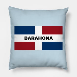 Barahona City in Dominican Republic Flag Pillow