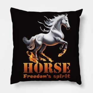 horse "freedom's spirit" Pillow