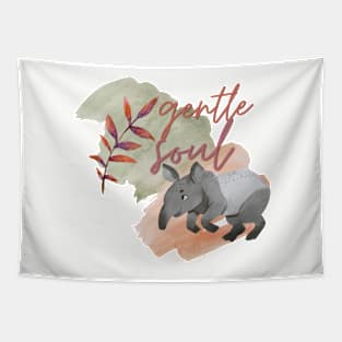 Gentle Soul Watercolour Tapir Tapestry