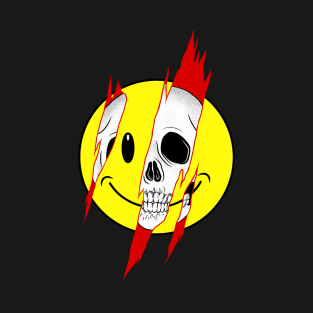 Smiley Face Skull T-Shirt