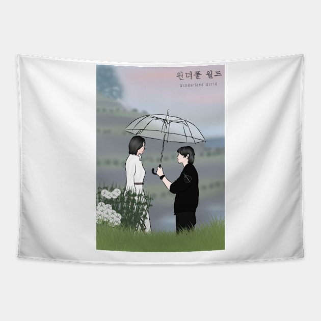 Wonderful World Korean Drama Tapestry by ArtRaft Pro