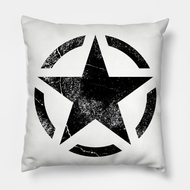 Military Star Pillow by JP