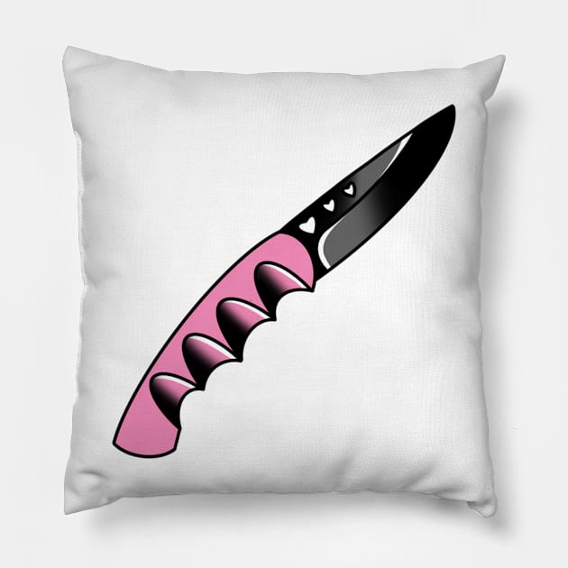 Heart Knife Pillow by drawingsbydarcy