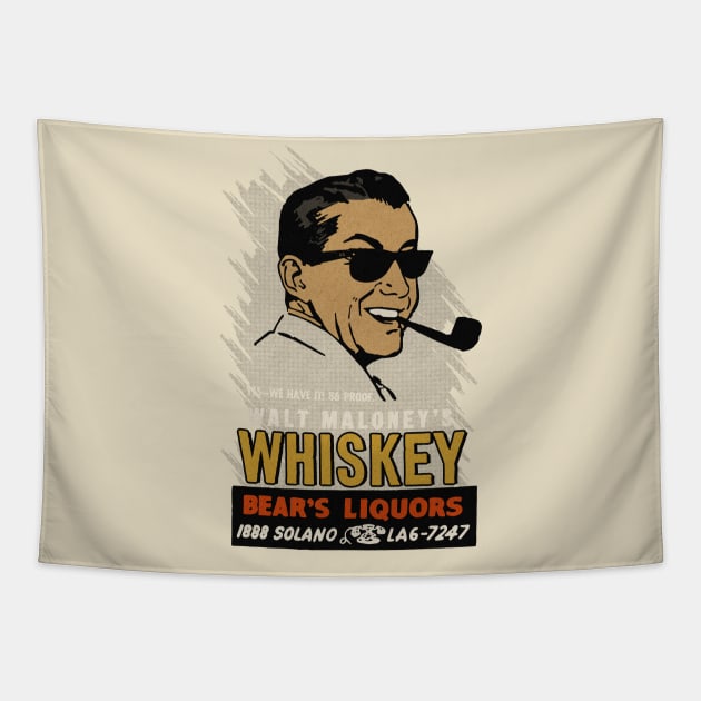 Vintage Whiskey Suave Fellow Tapestry by Kujo Vintage