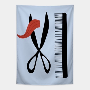 Snip Barber Scissors and Comb Tapestry