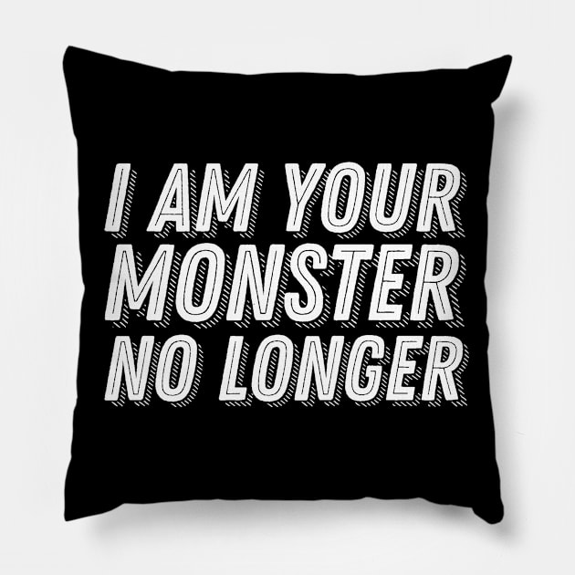 God of War 2018 Quote - I Am Your Monster No Longer Pillow by ballhard