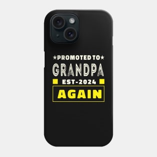 cool new grandpa 2024 design Phone Case